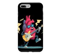 Custodia per iPhone 7 Plus/8 Plus Cool Rock Heart con battiti e occhiali da sole per gli amanti della chitarra