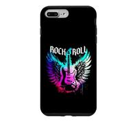 Custodia per iPhone 7 Plus/8 Plus Cool Rock'n Roll Guitar Wings Music, concerto di una rock band