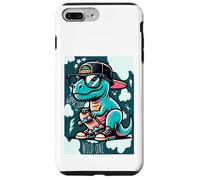 Custodia per iPhone 7 Plus/8 Plus Cool Skate Dino Baby Dinosaur Cartoon for Kids