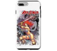Custodia per iPhone 7 Plus/8 Plus Copertina a fumetti Red Sonja Jim Lee She-Devil Sword Queen Warrior