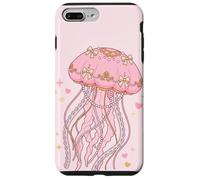 Custodia per iPhone 7 Plus/8 Plus Coquette Jellyfish Pink Bow Pearls Soft Girl Aesthetic