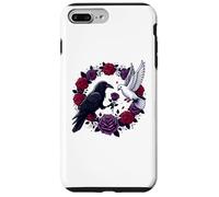 Custodia per iPhone 7 Plus/8 Plus Corvo nero Corvo Rose Colomba Bianche - L'amore degli opposti