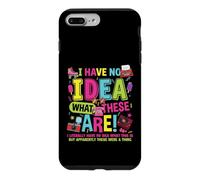 Custodia per iPhone 7 Plus/8 Plus Costume da festa a tema anni '80 con scritta "I Have No Idea What These Are