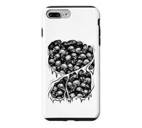 Custodia per iPhone 7 Plus/8 Plus Costume di Halloween con teschi horror gotici