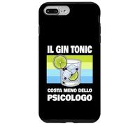 Custodia per iPhone 7 Plus/8 Plus Cover Gin Tonic Divertente - Gin tonic meno dello psicologo