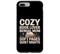 Custodia per iPhone 7 Plus/8 Plus Cozy Book Lover Bengala Mom Soft Pages Quiet Nights