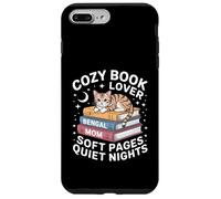 Custodia per iPhone 7 Plus/8 Plus Cozy Book Lover Bengala Mom Soft Pages Quiet Nights