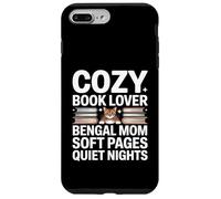 Custodia per iPhone 7 Plus/8 Plus Cozy Book Lover Bengala Mom Soft Pages Quiet Nights