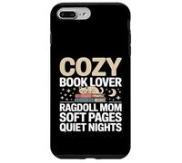Custodia per iPhone 7 Plus/8 Plus Cozy Book Lover Ragdoll Mamma Soft Pages Quiet Nights