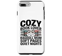 Custodia per iPhone 7 Plus/8 Plus Cozy Book Lover Ragdoll Mamma Soft Pages Quiet Nights