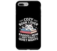 Custodia per iPhone 7 Plus/8 Plus Cozy Book Lover Ragdoll Mamma Soft Pages Quiet Nights
