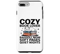 Custodia per iPhone 7 Plus/8 Plus Cozy Book Lover Ragdoll Mamma Soft Pages Quiet Nights