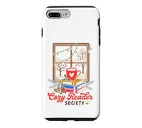 Custodia per iPhone 7 Plus/8 Plus Cozy Reader Society Christmas Book Lover Winter Reading