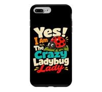 Custodia per iPhone 7 Plus/8 Plus Crazy Ladybug Lady Gardener Insetto Umorismo