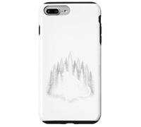Custodia per iPhone 7 Plus/8 Plus Creatura della foresta di rettili che cammina attraverso il criptide della foresta bianca
