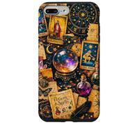 Custodia per iPhone 7 Plus/8 Plus Cristalli di carte dei tarocchi del collage di astrologia della stregoneria mistica
