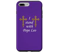 Custodia per iPhone 7 Plus/8 Plus Croce Romana. Io sto con Papa Leone.