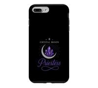 Custodia per iPhone 7 Plus/8 Plus Crystal Moon Sacerdotessa Mistica Fase Lunare Strega Estetica