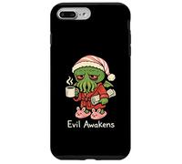 Custodia per iPhone 7 Plus/8 Plus Cthulhu Morning Coffee Evil Awakens Divertente Carino Cosmic Horror