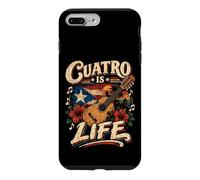 Custodia per iPhone 7 Plus/8 Plus Cuatro Is Life Puerto Rico Strumento Citazione