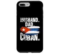Custodia per iPhone 7 Plus/8 Plus Cuba Flag Pride DNA Cuban Husband Dad Love Proud Fathers Day