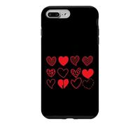 Custodia per iPhone 7 Plus/8 Plus Cuori Set Dodici Variazioni