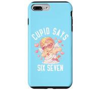 Custodia per iPhone 7 Plus/8 Plus Cupido dice sei sette 67 meme carino San Valentino umorismo pastello