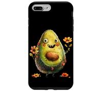 Custodia per iPhone 7 Plus/8 Plus Cute Avocado Graphic For Vegan Women And Girls Happy Face