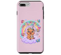 Custodia per iPhone 7 Plus/8 Plus Cute Baby Capybara Birthday Cappy Birthday to Me Girls