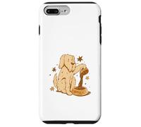 Custodia per iPhone 7 Plus/8 Plus Cute Dog Coffee Lover Funny Caffeine Design