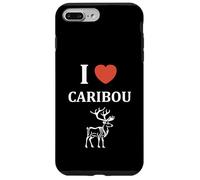 Custodia per iPhone 7 Plus/8 Plus Cute Funny caribous animals little simple i love caribou
