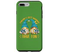 Custodia per iPhone 7 Plus/8 Plus Cute Gnomes Just Wanna Have Fun For Girls Funny Traveling