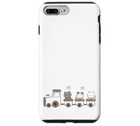 Custodia per iPhone 7 Plus/8 Plus Cute Kitty Cats sul treno