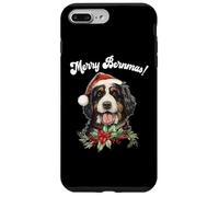 Custodia per iPhone 7 Plus/8 Plus Cute Merry Bernmas Christmas Bernedoodle Dog Lover