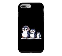 Custodia per iPhone 7 Plus/8 Plus Cute Penguin Family Walking Winter Cartoon