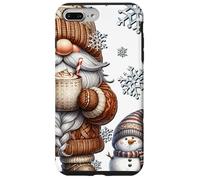 Custodia per iPhone 7 Plus/8 Plus Cute Snowflake Patterns And Pumpkin Spice Gnome For Winter