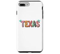 Custodia per iPhone 7 Plus/8 Plus Cute Vintage Boho Texas State Floral Bubble Women and Girls