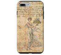 Custodia per iPhone 7 Plus/8 Plus Cute Vintage Wild Flower Motif Antique Fairycore Aesthetic