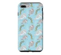 Custodia per iPhone 7 Plus/8 Plus Cute Womens Girls Kids Pattern Baby Manatee Lover