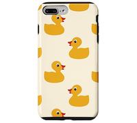Custodia per iPhone 7 Plus/8 Plus Cute Yellow Rubber Duck Little Bath Toy Black