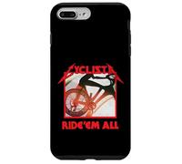 Custodia per iPhone 7 Plus/8 Plus Cyclista Ride 'em All Heavy Metal Cycling, divertente regalo per ciclisti