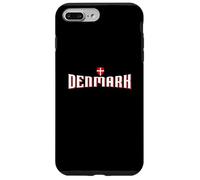 Custodia per iPhone 7 Plus/8 Plus Danish Scandinavian Cross/Dansk Souvenir: Denmark Flag