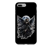 Custodia per iPhone 7 Plus/8 Plus Dark Gothic Angel Wings Moon Fantasy Art Aesthetic