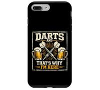 Custodia per iPhone 7 Plus/8 Plus Darts and Beer That's Why I'm Here Funny Dart Player Lover