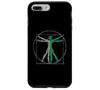 Custodia per iPhone 7 Plus/8 Plus DaVinci Vitruvian Uomo con UFO UAP Alien Science Design