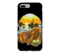 Custodia per iPhone 7 Plus/8 Plus Dawn Harbor Boat Silhouette Art