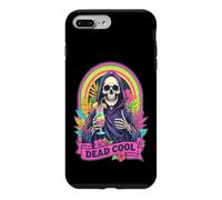 Custodia per iPhone 7 Plus/8 Plus Dead Cool Tristo Mietitore Scheletro Summerween Beach Cocktail