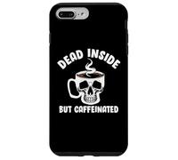 Custodia per iPhone 7 Plus/8 Plus Dead Inside But Caffeinated Skeleton Coffee Lover Baristas