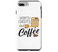 Custodia per iPhone 7 Plus/8 Plus Debits Credits & Coffee Cup Funny Accountant It's Tax Season