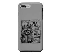 Custodia per iPhone 7 Plus/8 Plus Delizia e Sassy Raccoon Caffè Sassy